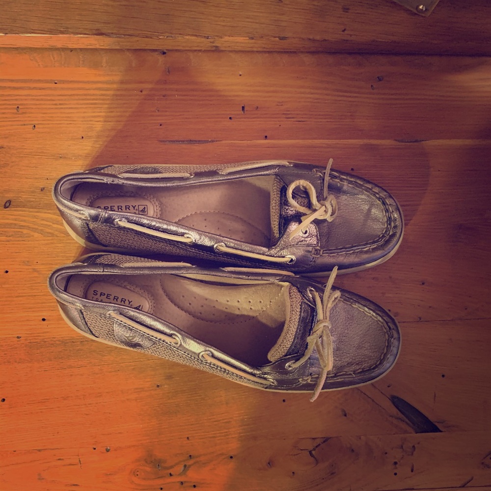 Sperry topsider metallic women’s 9.5 boat shoe